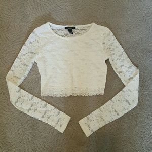 🔴Final Price! Lace white crop top